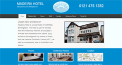 Desktop Screenshot of madeirahotel.co.uk